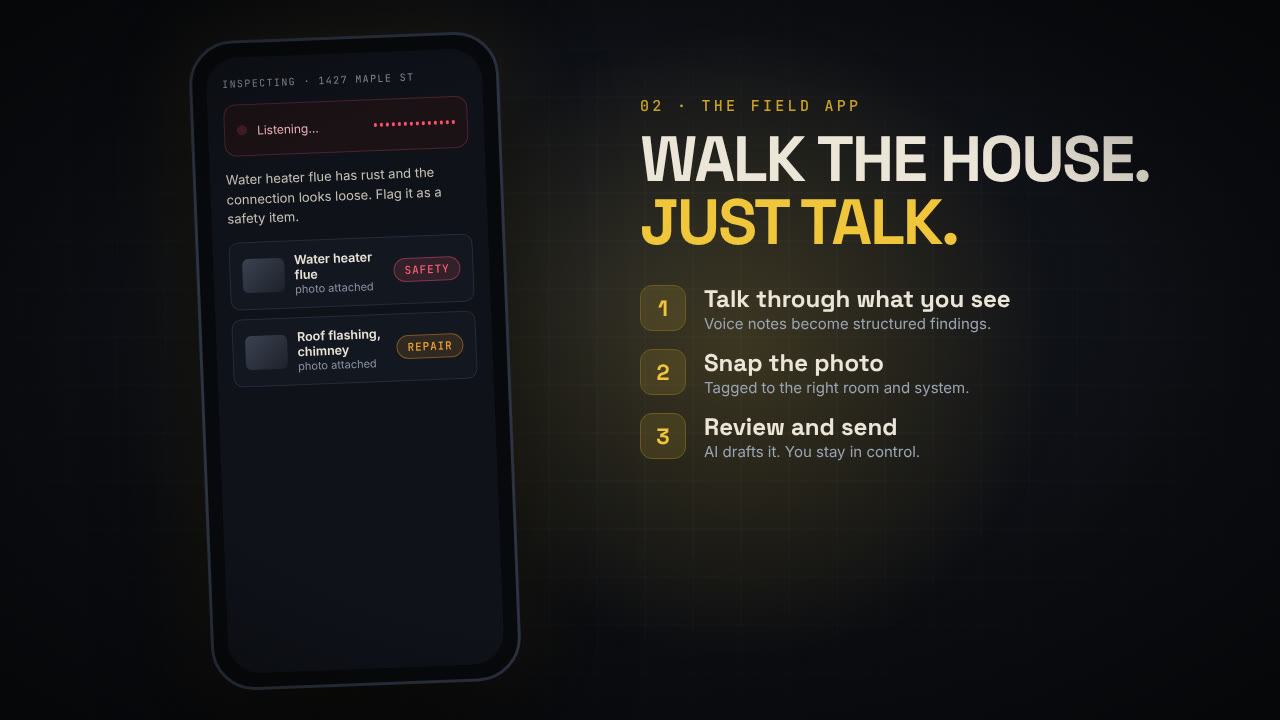Nexus OS field app and booking